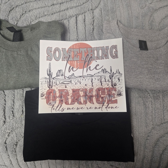Gildan Tops - Zach Bryan Something In The Orange On Gildan Gray, Olive Green Or Black Tees.